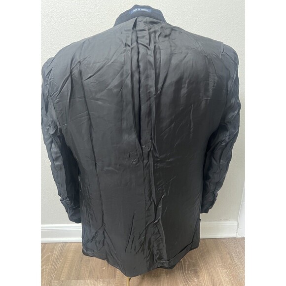 Ralph Lauren Camel Hair Coat 44R Black Jacket Blazer Sports Coat Preppy Classic - Picture 12 of 16